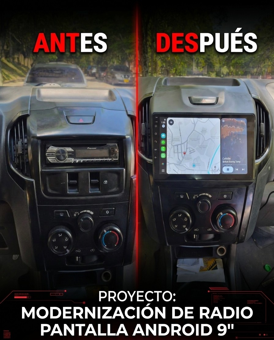 Modernización de Radio Pantalla Android 9